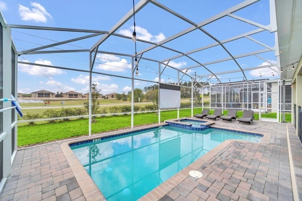 A heated pool