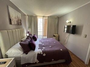 Apartamento superior | Roupas de cama premium, edredons de pluma, camas com colchões pillow-top