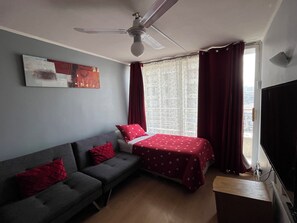 Apartamento família, 2 quartos, vista para a colina | Área de estar