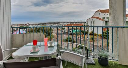 Duplex 4 étoiles, vue mer et port de plaisance