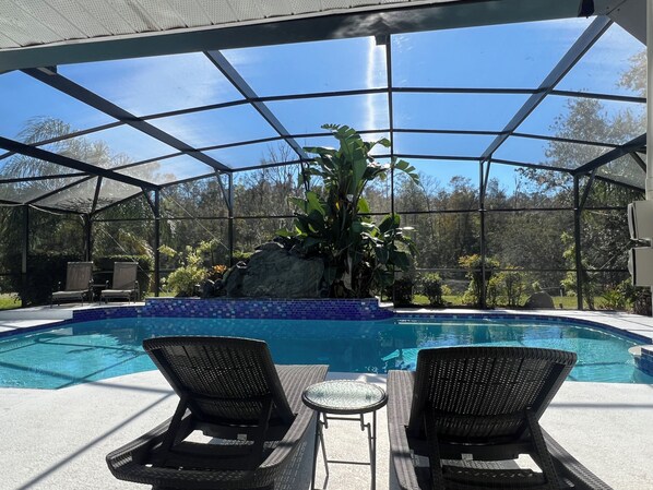 Udendørs pool, opvarmet pool