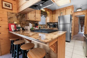 Cabaña básica | Cocina privada | Tetera eléctrica 