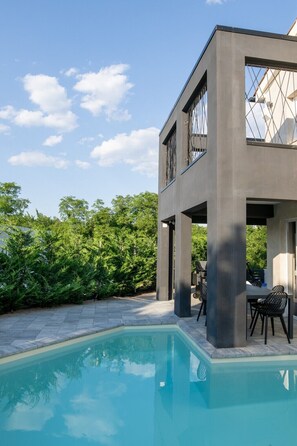 A heated pool