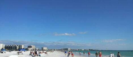 Sun loungers, beach towels