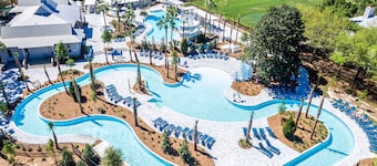 WaterColor Beachside #4- 3 BR, WaterColor Beach Club, Golf Cart, Gulf Front, 2 min to Seaside