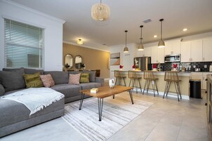 60-inch Smart TV with cable channels, Netflix, Hulu