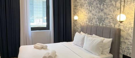 Chambre Double Deluxe | 1 chambre, draps en coton égyptien, literie de qualité supérieure