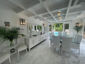 Dining - Nice  villa with pool 5 min from beach and 3 min from shooting Randell and hotel (La Romana)