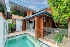 A heated pool