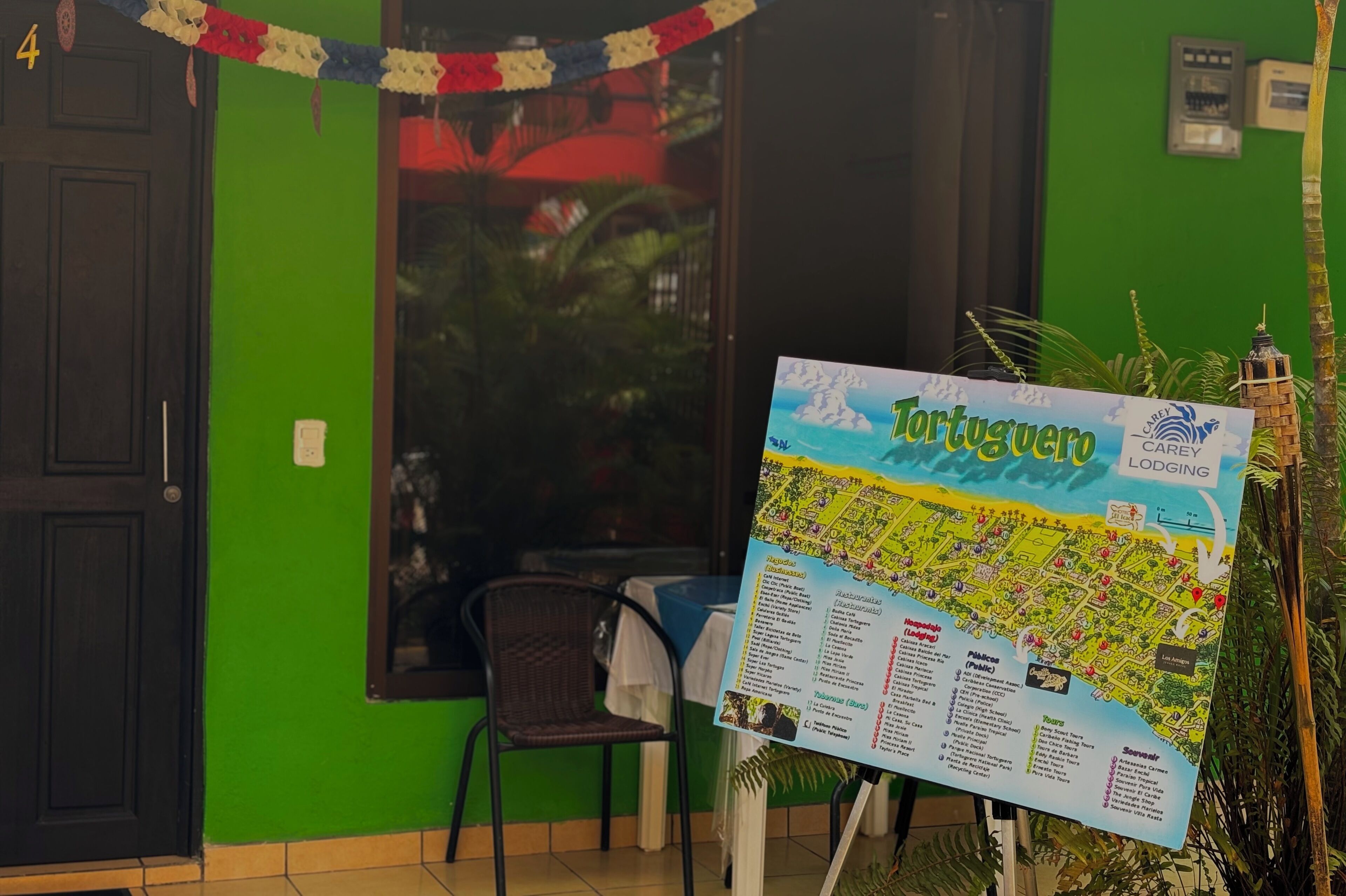 Carte de l’hébergement