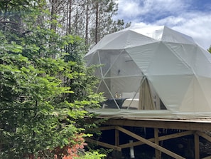 Property grounds - "Luxurious Escapes Await: Private Hot Tubs and Kayaks at Norse Geodesic Retreat" (Chester)