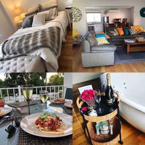 2 bedrooms, iron/ironing board, bed sheets