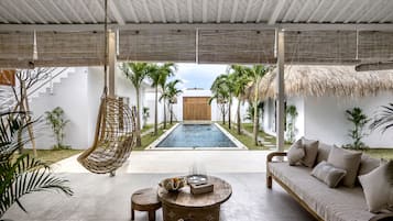 Deluxe Villa, 5 Bedrooms, Non Smoking, Private Pool | Living area | Smart TV