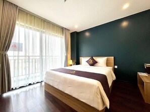 Kamar Panorama | 1 kamar tidur, brankas, setrika/meja setrika, dan Wi-Fi gratis