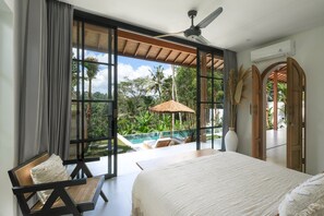 Vila, 2 kamar tidur | 2 kamar tidur, seprai katun Mesir, seprai premium, dan brankas