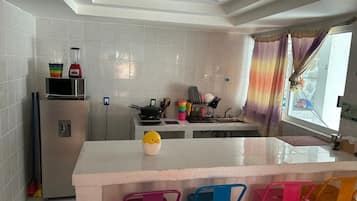 Panoramic Villa, 1 Bedroom, Balcony, Ocean View | Private kitchen | Mini-fridge, microwave, griddle, cookware/dishes/utensils