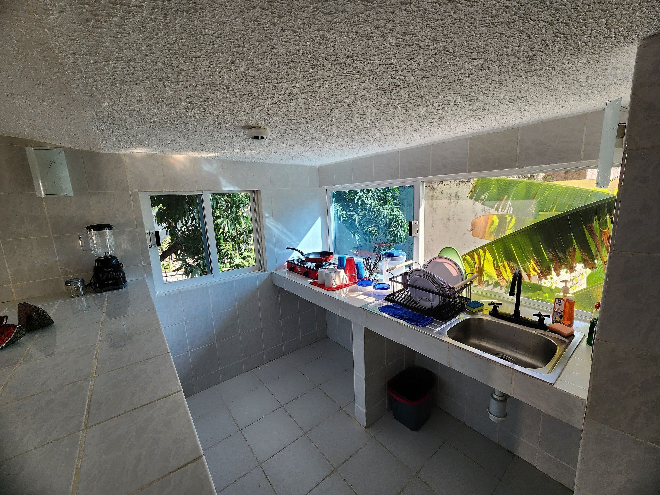 Villa básica, 1 habitación, accesible en silla de ruedas | Cocina privada | Frigorífico pequeño, microondas, plancha y utensilios de cocina