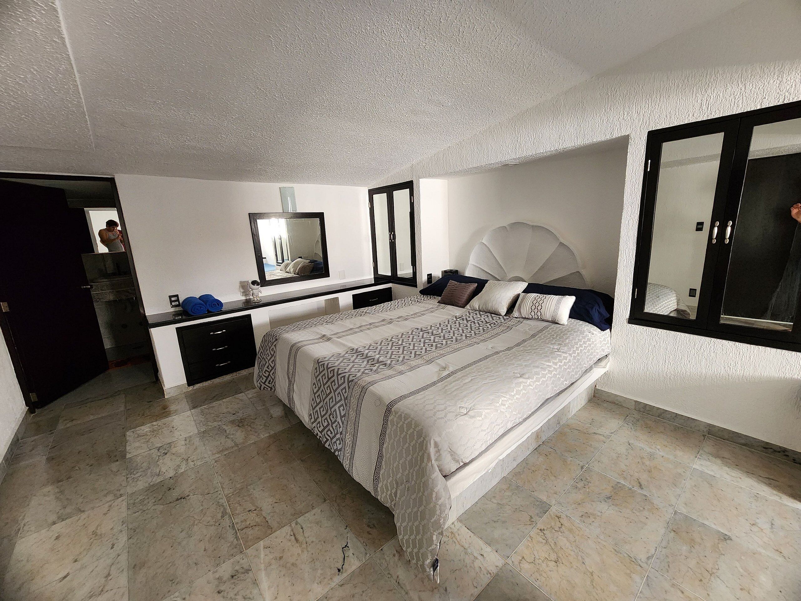 Basic-Villa, 1 Schlafzimmer, barrierearm | Betten mit Memory-Foam-Matratzen, Verdunkelungsvorhänge