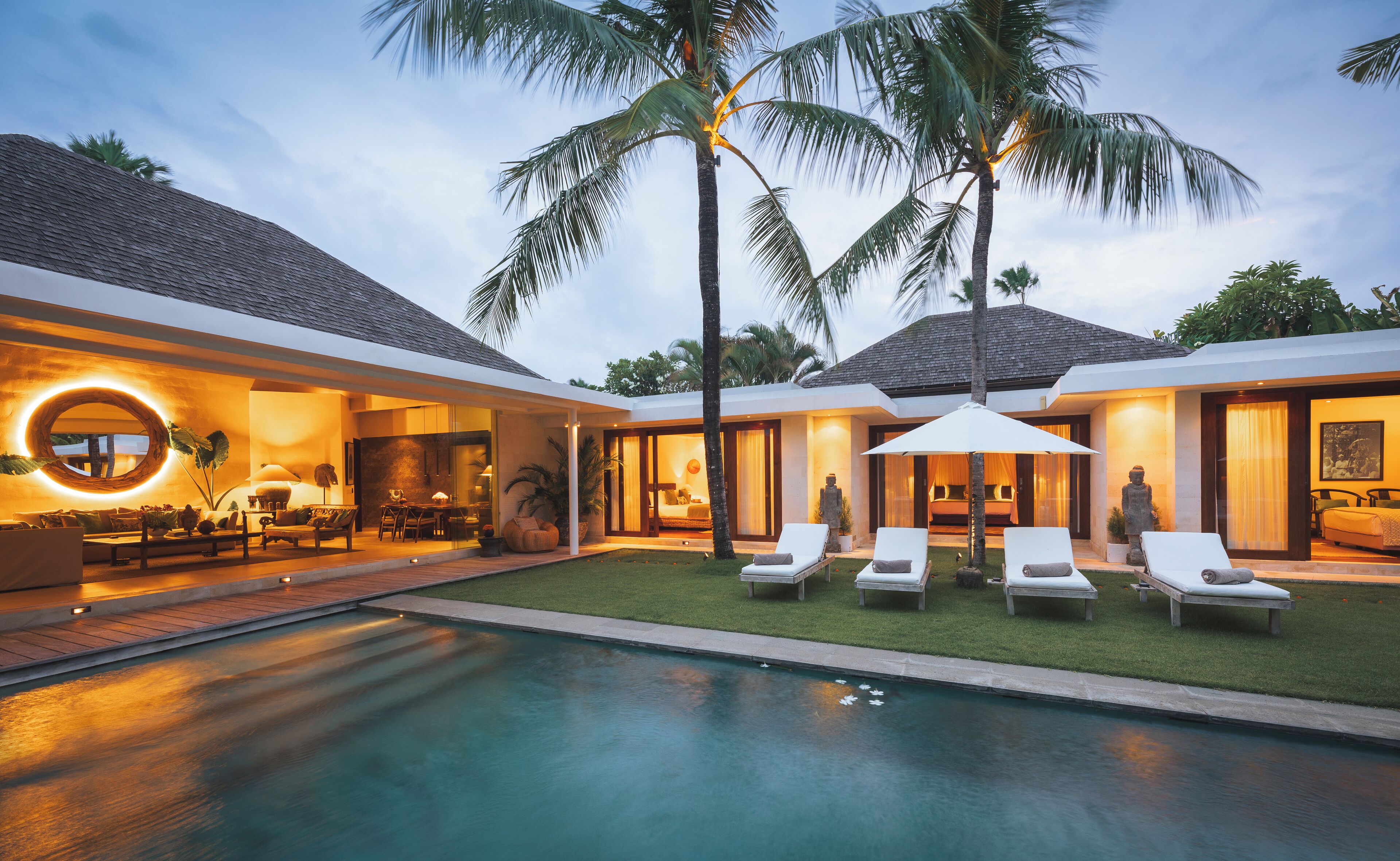 Deluxe Villa, 3 Bedrooms, Private Pool | Living area | LED TV