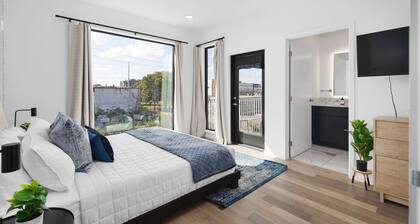 Luxury on the River - Walk to Downtown, 2 Private Patios & Garage Parking