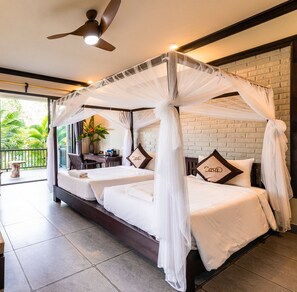 Deluxe Room, Multiple Beds, Balcony, Valley View - Puluong Casa Resort (Ba Thuoc)