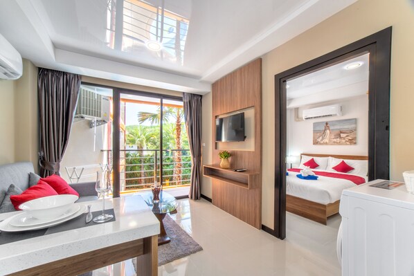 บิสซิเนสอพาร์ทเมนท์ | 1 ห้องนอน, เตารีด/โต๊ะรีดผ้า, Wi-Fi ฟรี