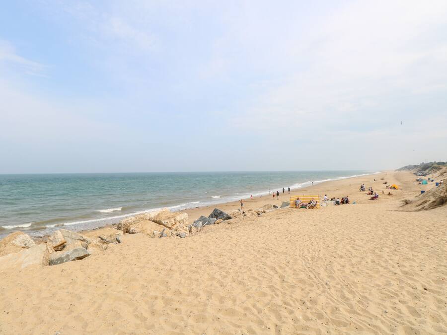 Vlak bij het strand