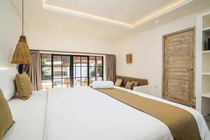Basic-Villa, Mehrere Betten | 2 Schlafzimmer, Schreibtisch, laptopgeeigneter Arbeitsplatz