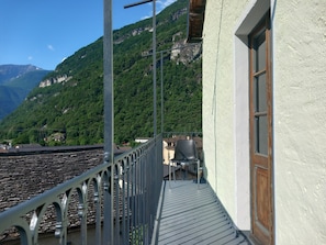 Room, 1 Bedroom, Balcony, Garden View | Balcony - Room-"casa Coerente" Cavergno - Room #1 (Cevio)