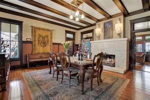 House, Multiple Beds, Pool Access | Dining - Beautiful and Unique Home With Fireplace and Pool! (Comfort)