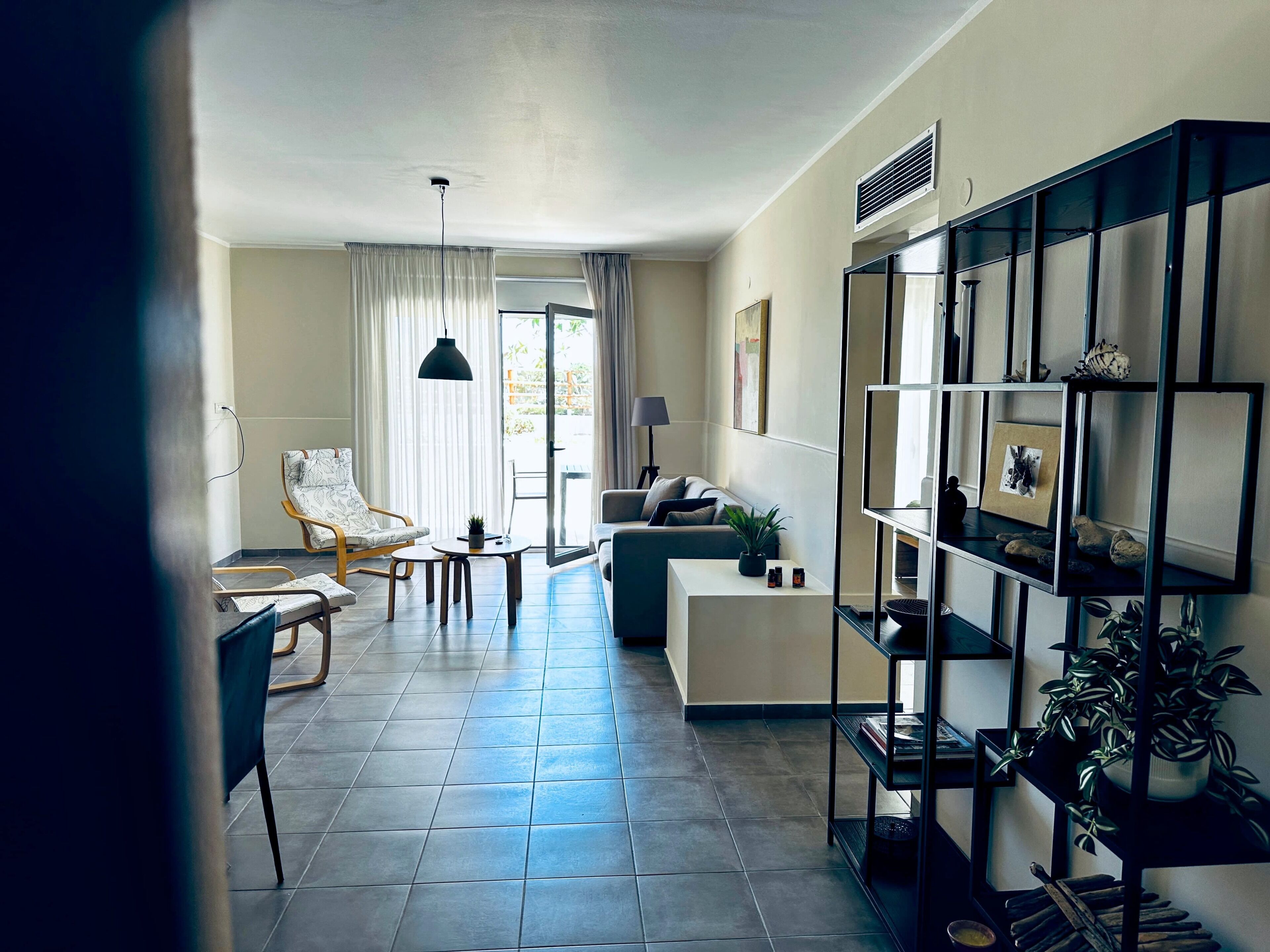 Appartement, 2 chambres, balcon, vue sur l’océan | Aire de séjour