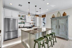 House, 4 Bedrooms | Private kitchen | Fridge, oven, coffee/tea maker, toaster - Lotus Villa - Private Beach House With Pool And Hot Tub 4 Bedroom Home by RedAwning (South Padre Island)