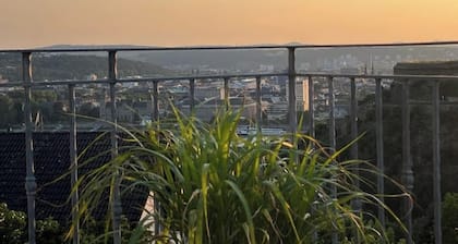 Panoramic apartment with 65 sqm with fortress view from the Koblenz hilltop location