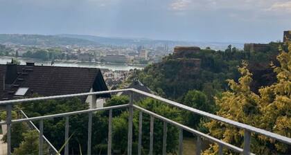 Panoramic apartment with 65 sqm with fortress view from the Koblenz hilltop location