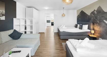 In the middle of Kempten with a mountain feel