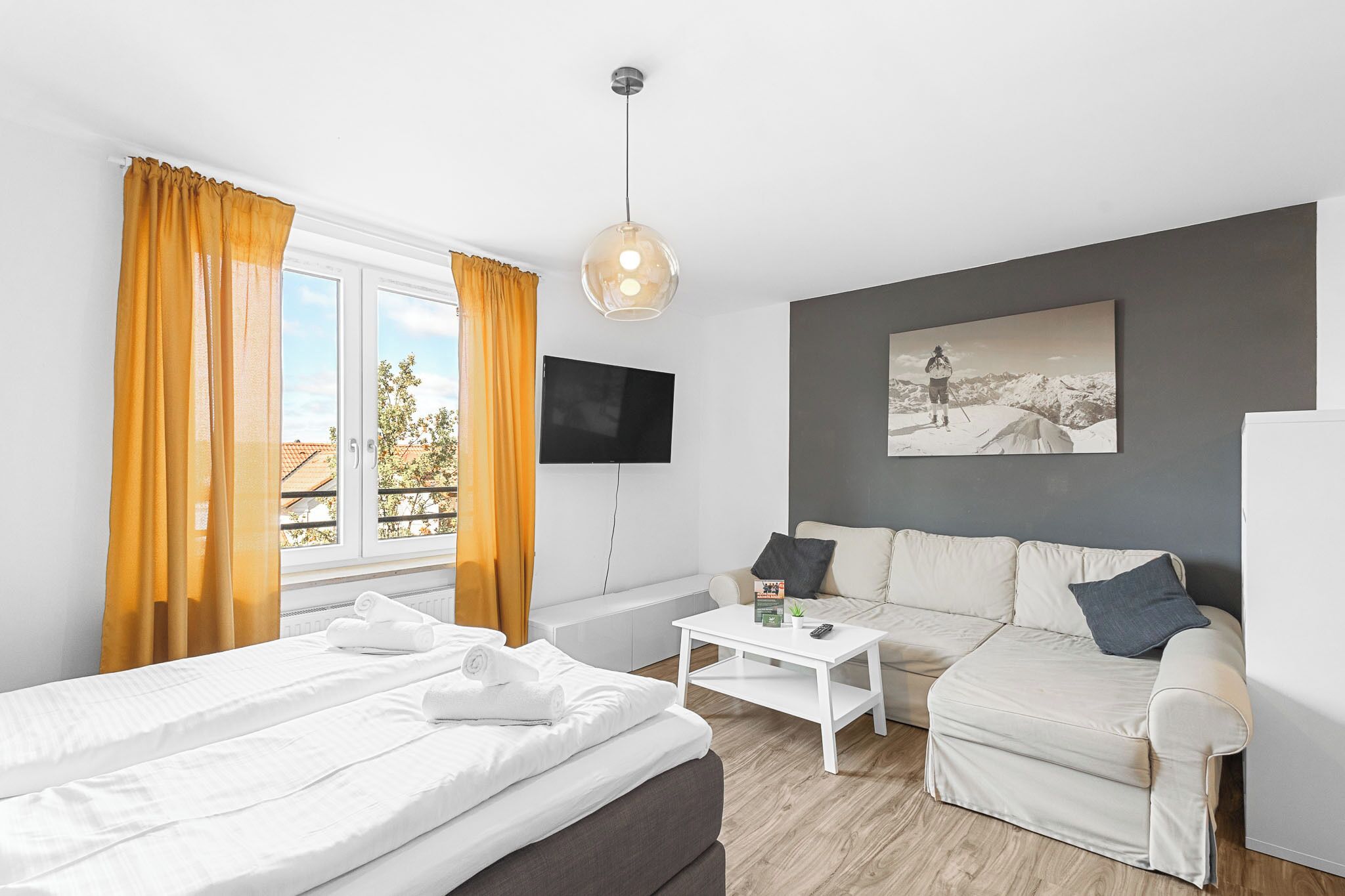 1 Schlafzimmer, Reisekinderbett, kostenloses WLAN, Bettwäsche