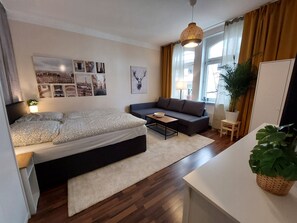 1 soveværelse, sengetøj