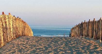 2* Cottage in Mimizan Beach for 3 people, near ocean and bike trails