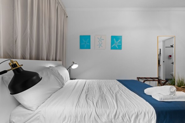 1 bedroom, iron/ironing board, travel crib, WiFi