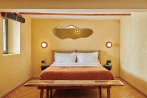 Presidential Suite | Premium bedding, down comforters, desk, laptop workspace - MINIMALIST An Eco Farmstay (Shimla)