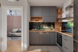 Apartment, 2 Bedrooms, Balcony, Mountain View | Interior