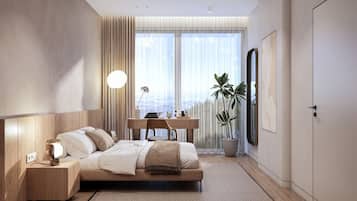4 Schlafzimmer, Schreibtisch, Bügeleisen/Bügelbrett, Reisekinderbett