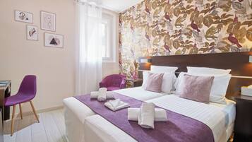 Senior Room | 2 bedrooms, in-room safe, desk, laptop workspace