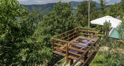 Villa en Uscio con 4 habitaciones, capacidad 16