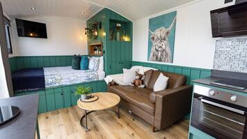 1 bedroom, premium bedding, iron/ironing board, bed sheets