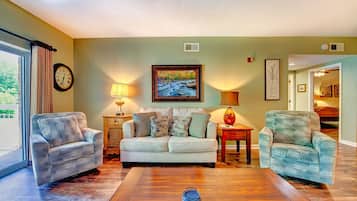 Smart TV, chimenea y reproductor de DVD