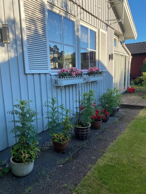 Exterior detail - Well equipped summer house near beach consisting of three houses. 10 beds. (Mörbylånga)