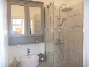 Shower, hair dryer
