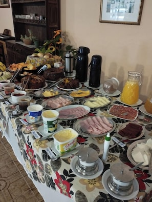 Kontinental frokost hver dag (BRL 29.90 per person)