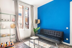 Superior-lejlighed - ikke-ryger - balkon | Opholdsområde | Smart-tv